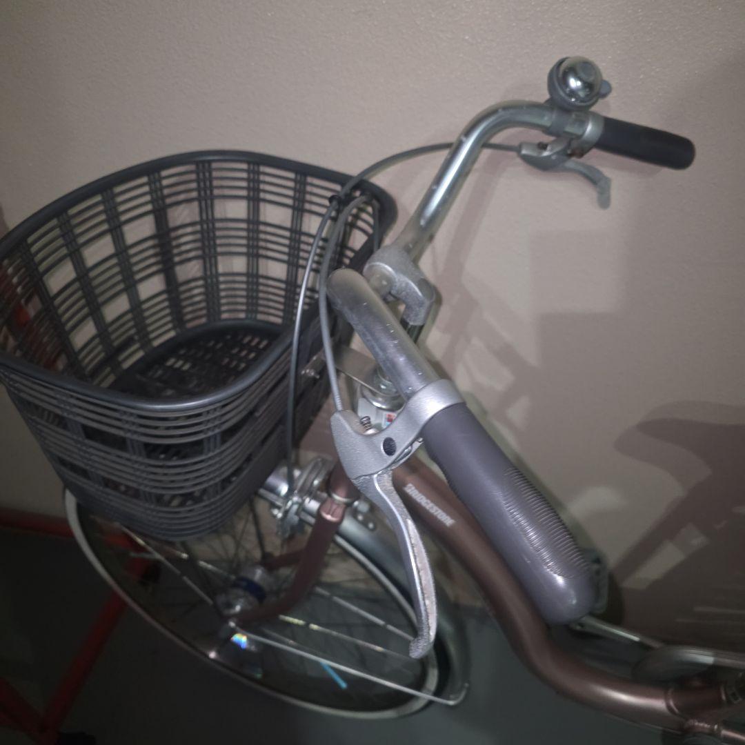 ピンク シティサイクル 前バスケット付き 広島市引取可能な方のみ