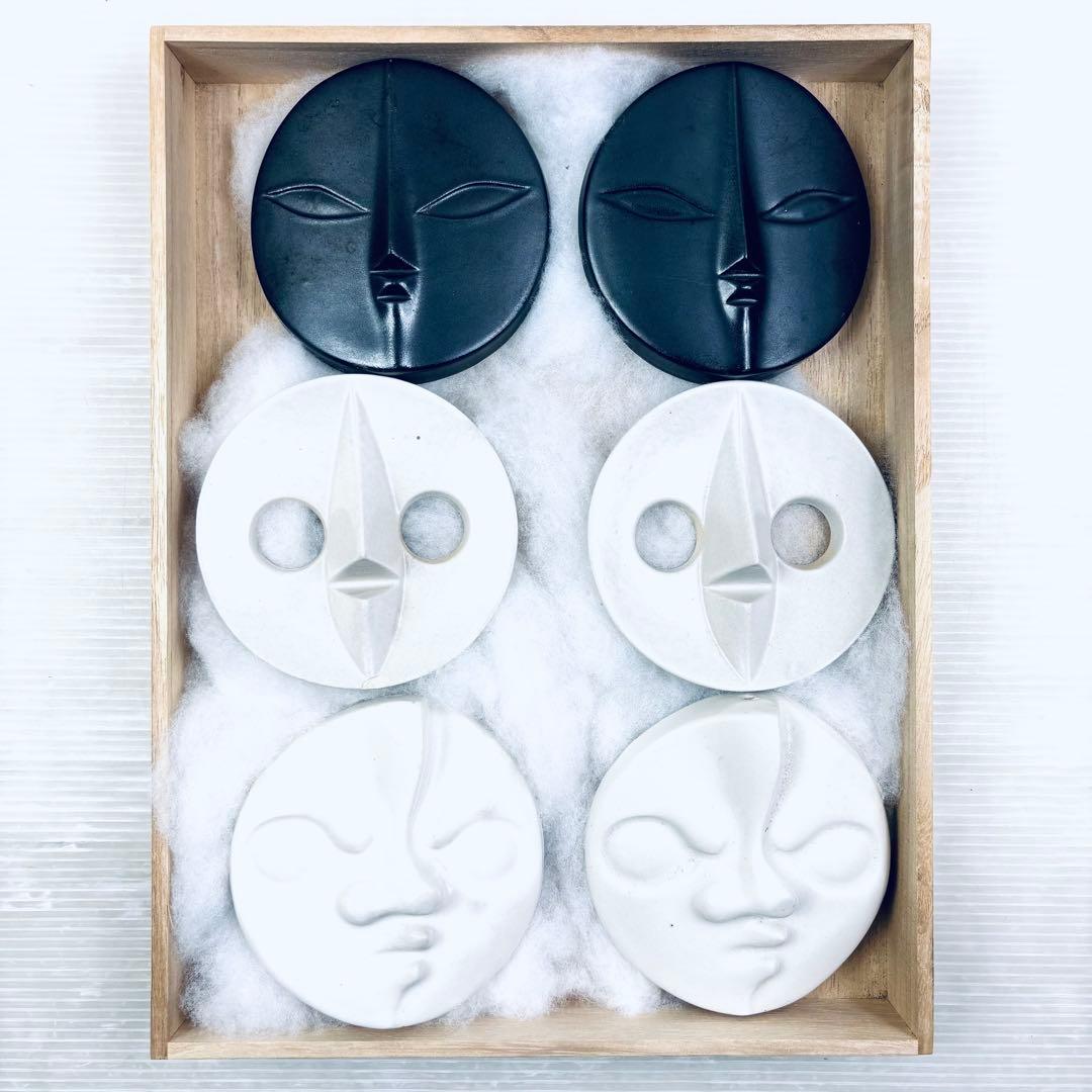 EXPO'70 大阪万博　岡本太郎　太陽の塔　太陽の顔　6枚セット　信楽焼