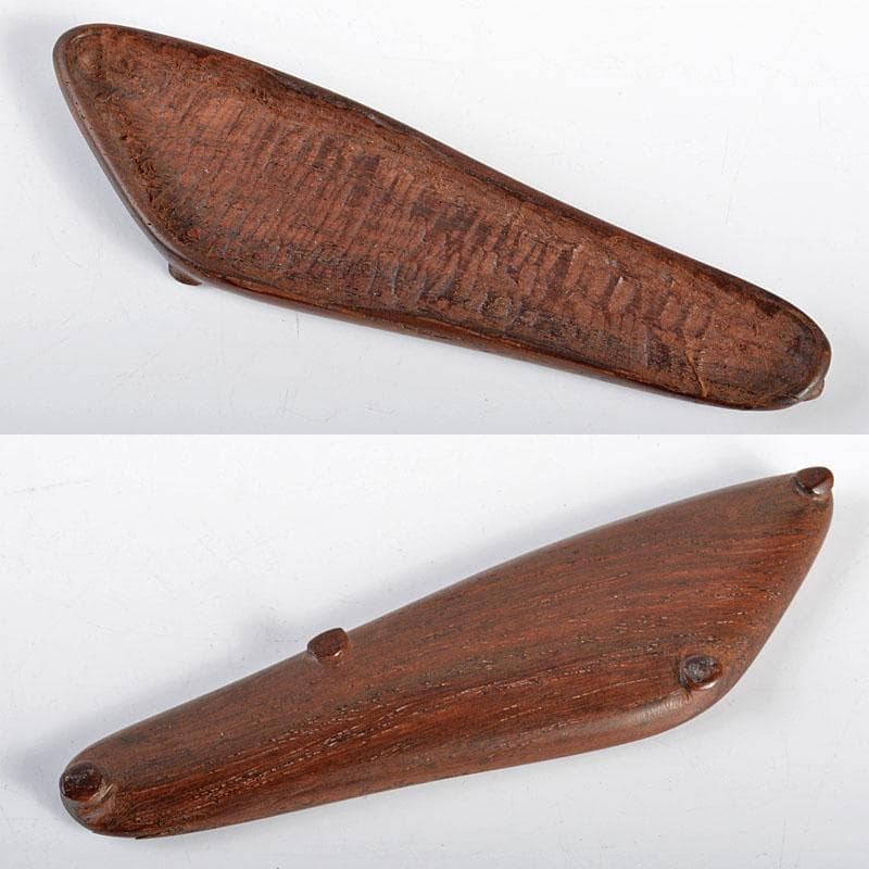 鑑賞石　天然石　置物　唐木台　時代箱付　D　R4325