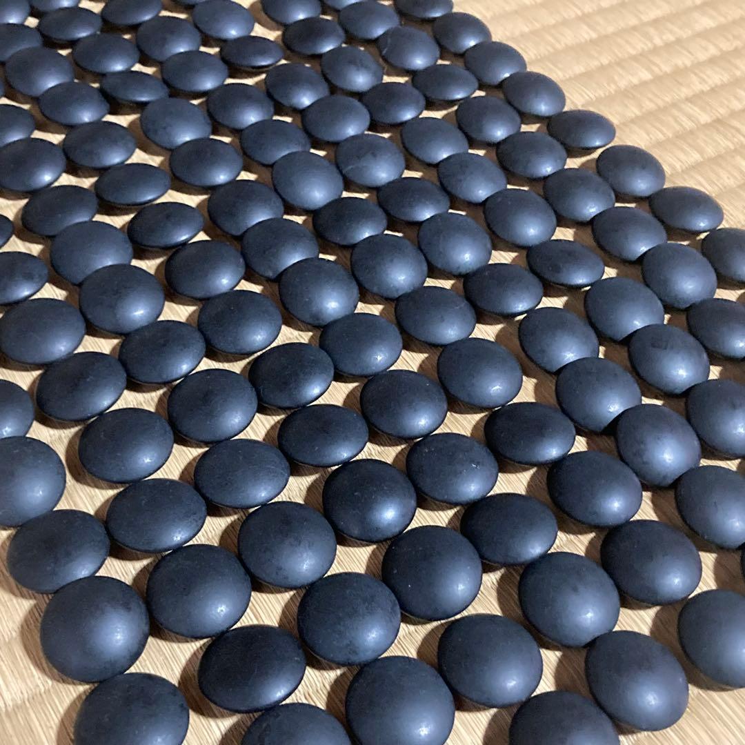 囲碁　碁石　蛤　蛤碁石　 本蛤 那智黒　白×181 黒×181 34号