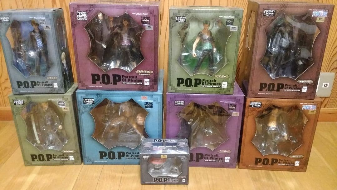ワンピース フィギュア メガハウス POP ストロングワールド エディション9体