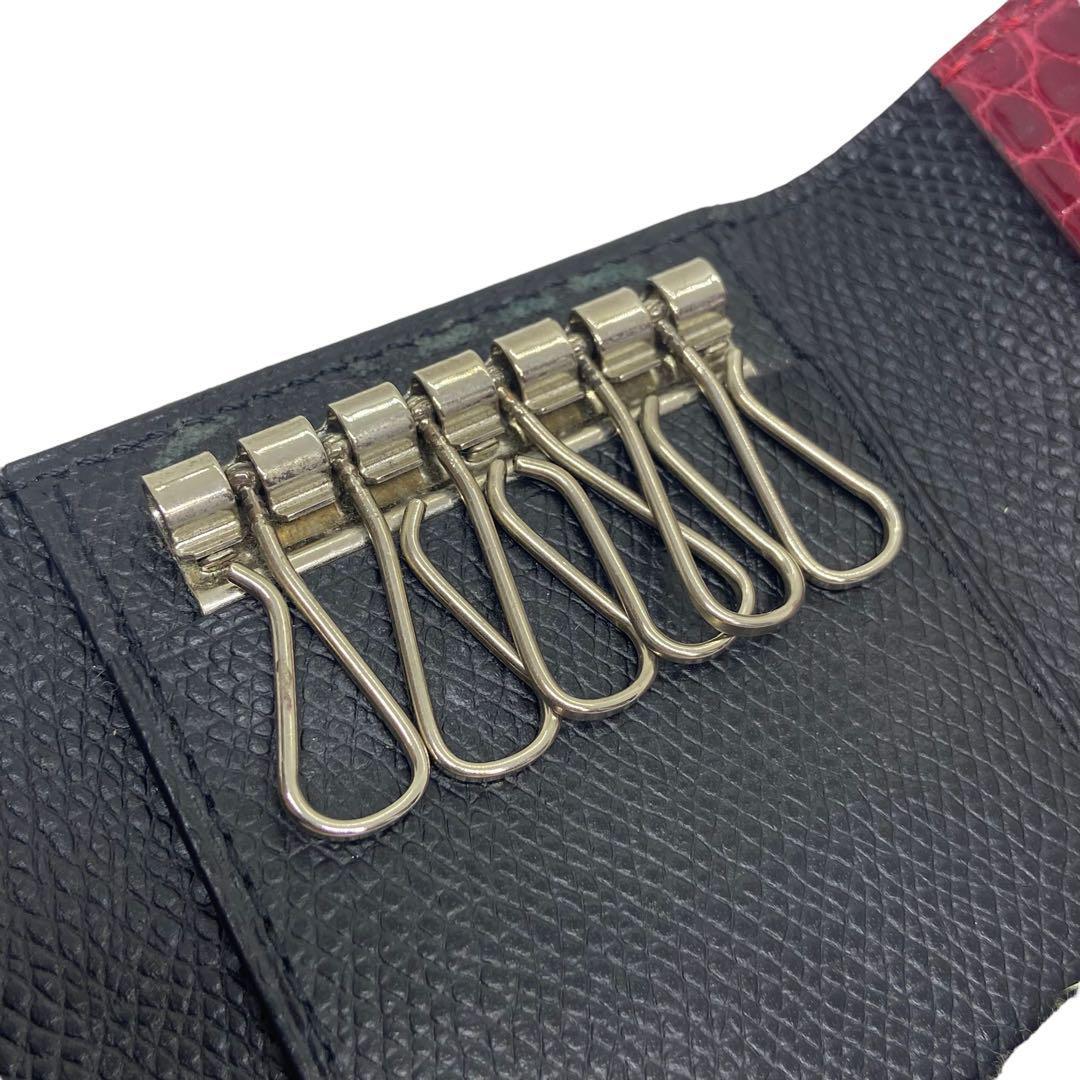 カミーユフォルネ キーケース ヴェルソ　アリゲーター　キーケース