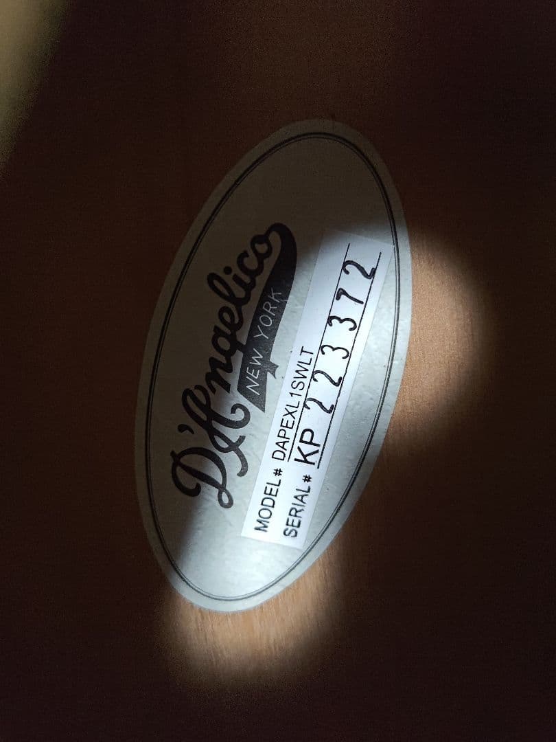 D'Angelico　ディアンジェリコ　Premier EXL-1 フルアコ