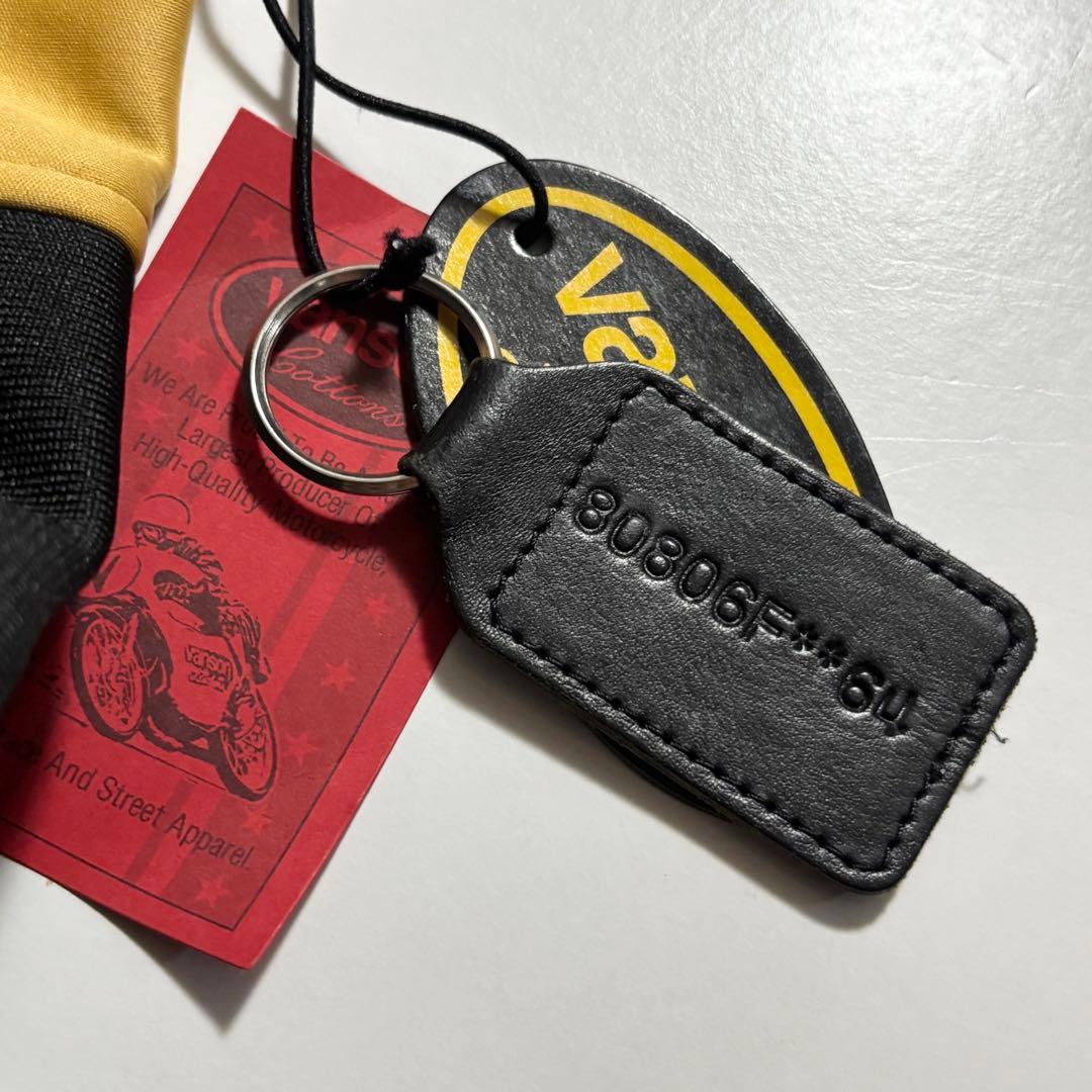 新　VANSON　バンソン　マスタード　ライダースジャケット　L