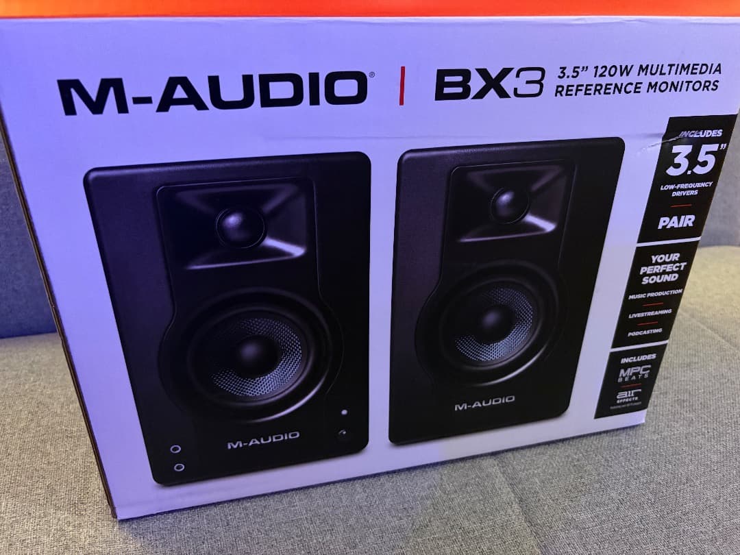 【ほぼ新品】 M-AUDIO BX3 3.5インチ スタジオモニター