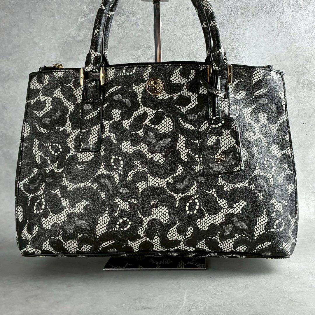 ✨稀少✨極美品✨トリーバーチ　ハンドバッグ　2way レースプリント　ロビンソン