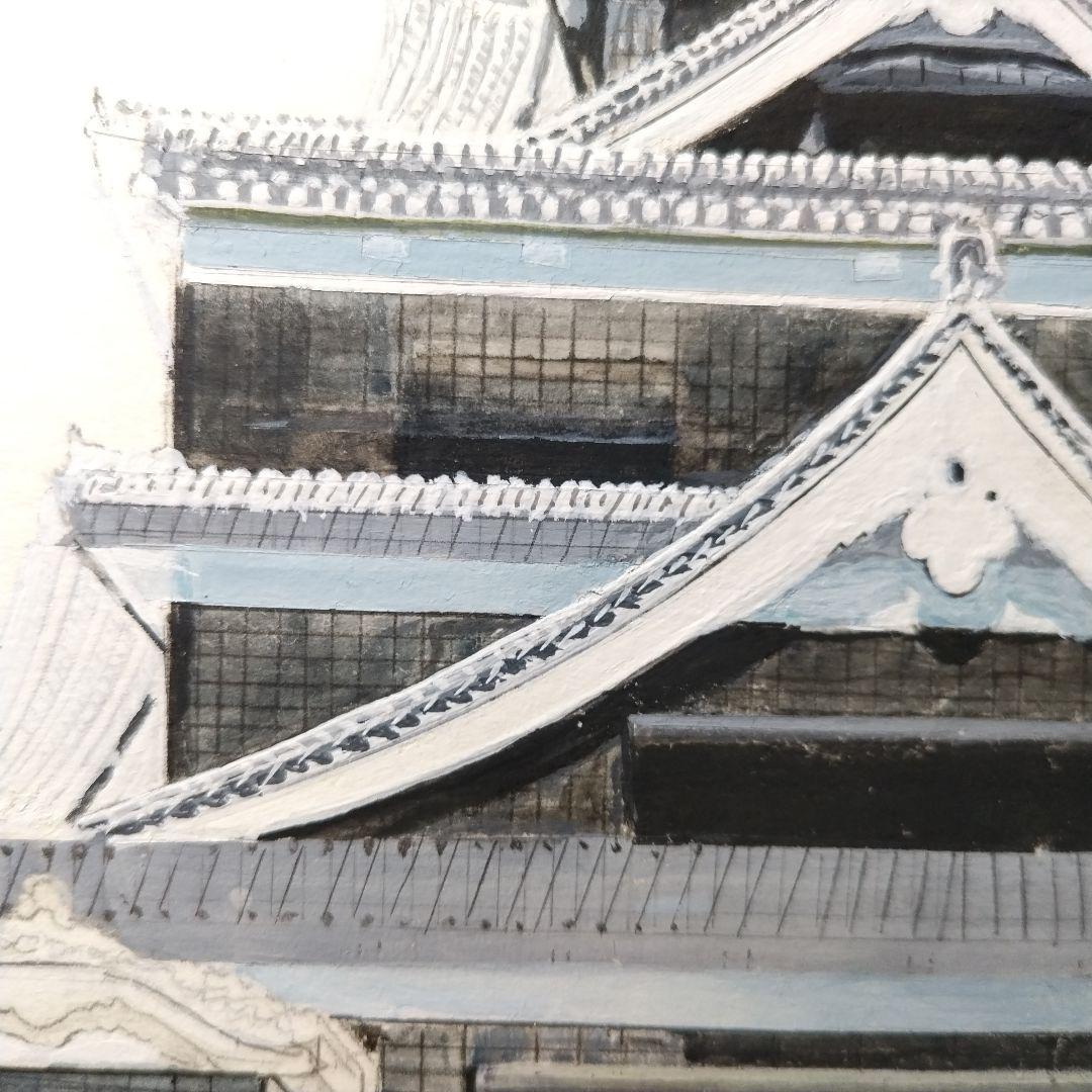 熊本城／水彩画