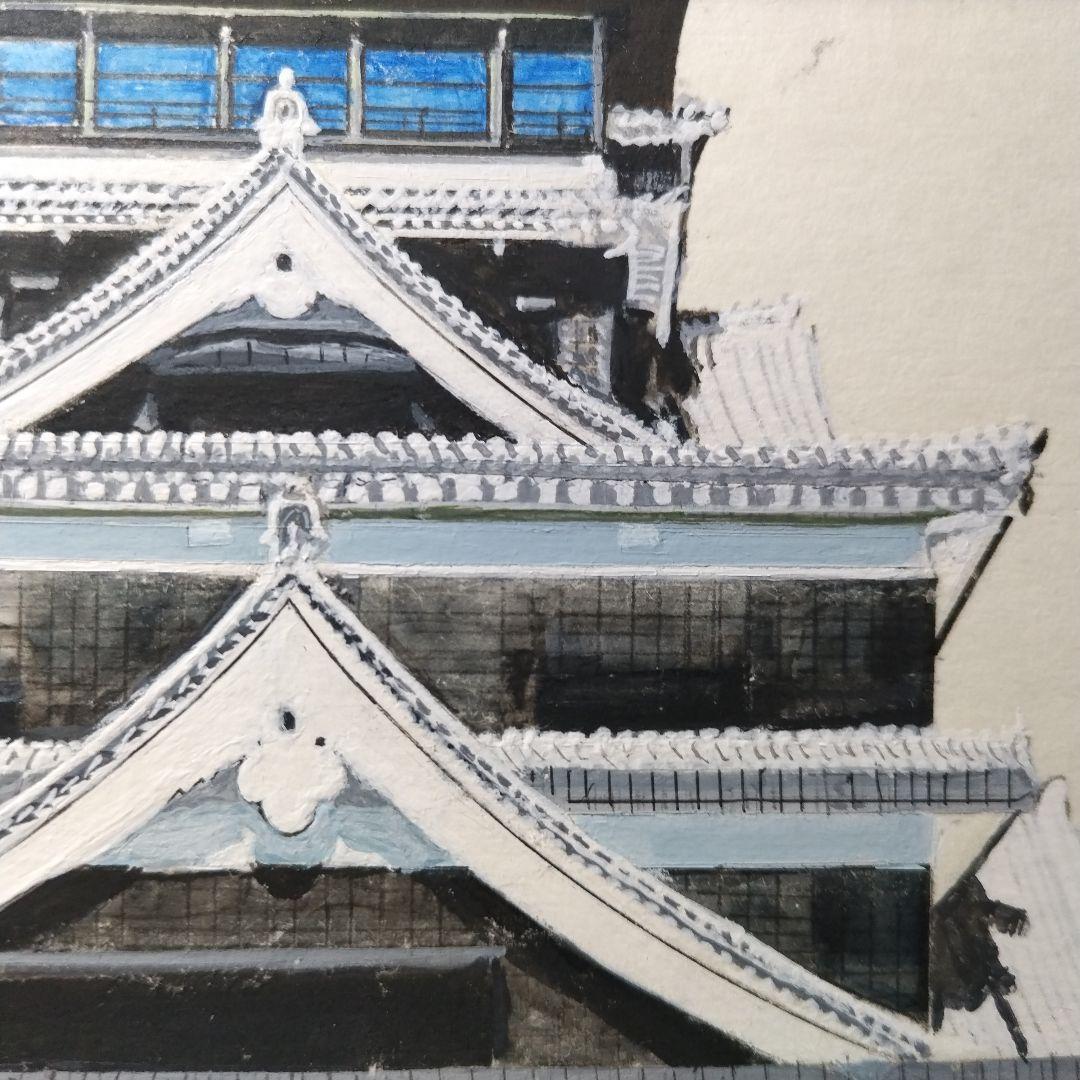 熊本城／水彩画
