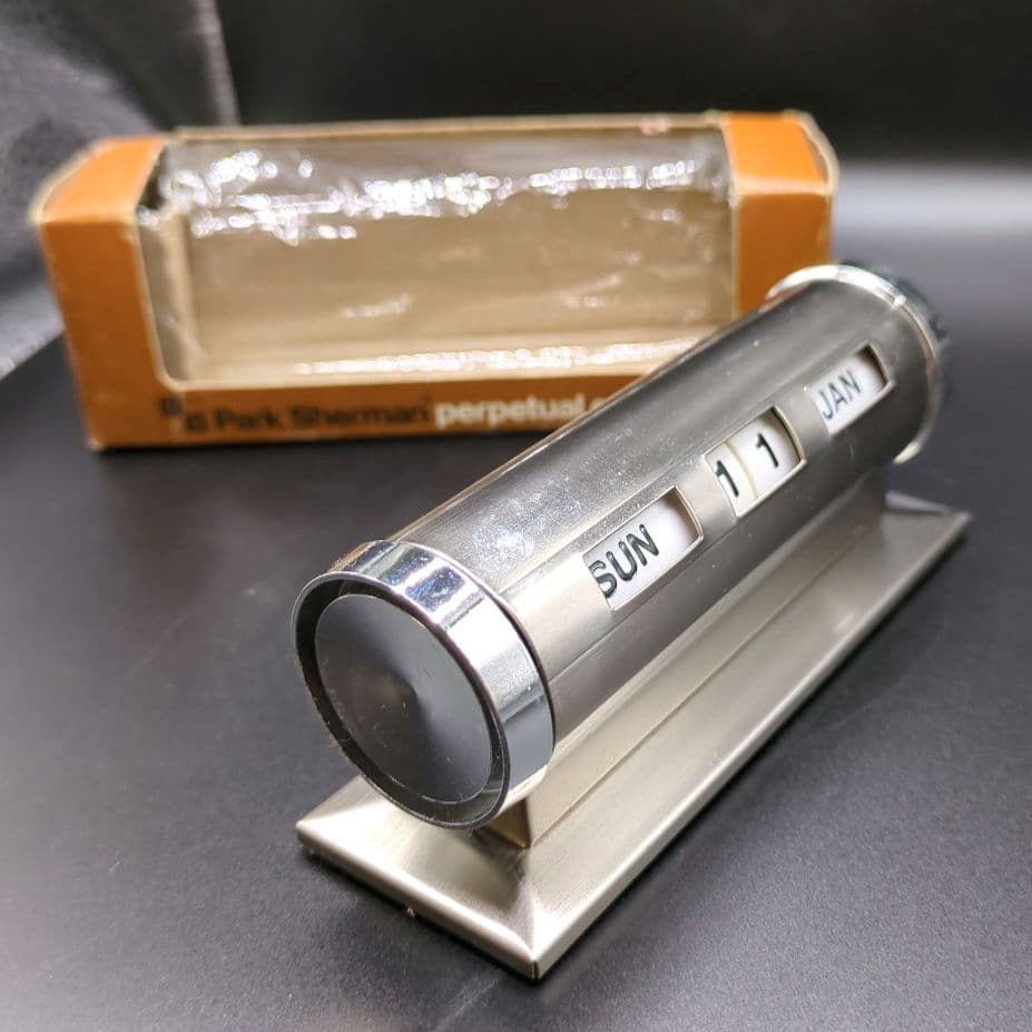 パークシャーマン 卓上デスクカレンダー ヴィンテージ レトロ 箱付き