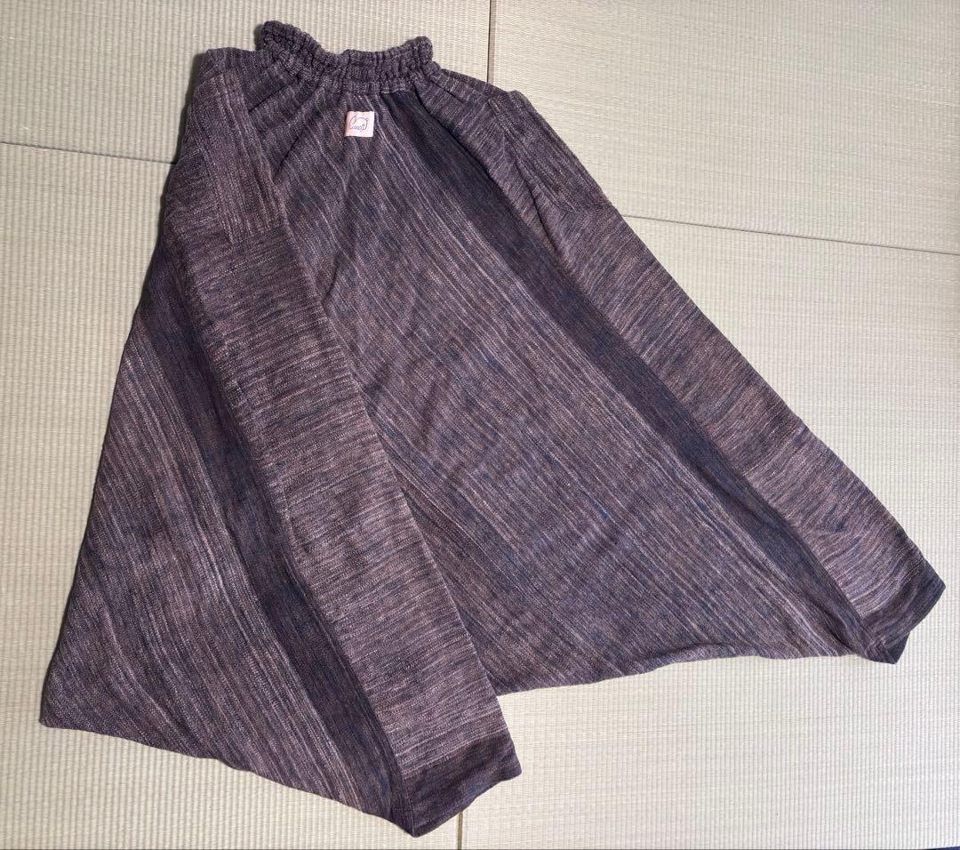 うさとの服 ムササビパンツ size8 草木染め＆藍染め