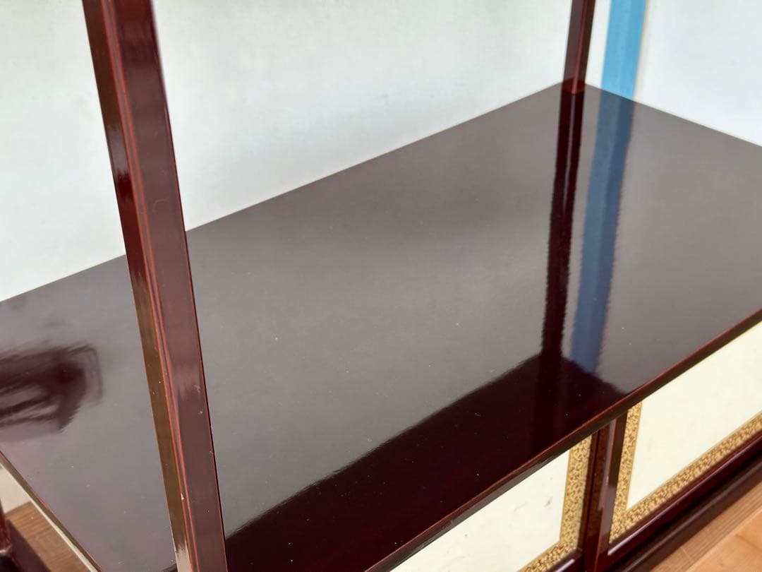 a453 送料無料 組立式 紹鴎棚 木製 漆器 茶道具