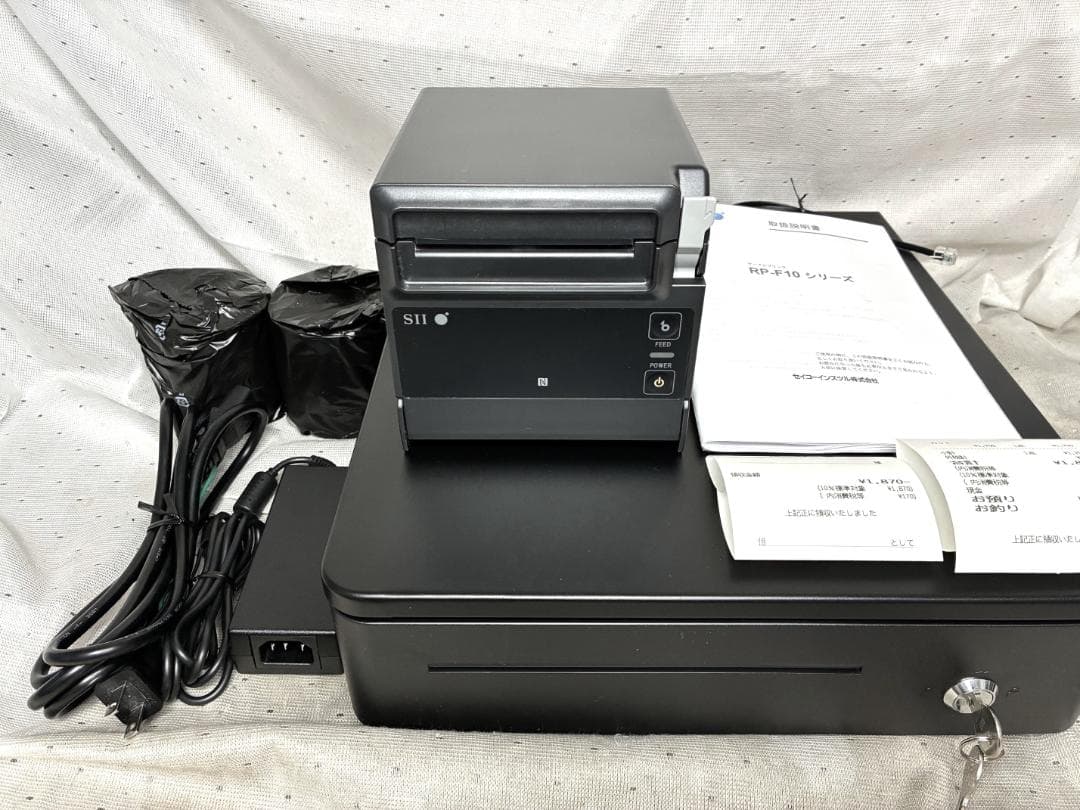 美品■SII　セイコー　サーマルプリンター＆ドロアー■RP-F10　エアレジ対応