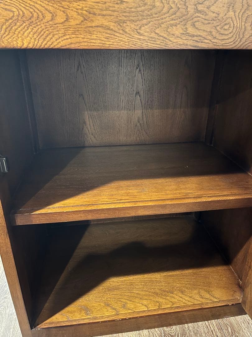 木製　ガラス蓋付き　キャビネット　ショーケース　宝飾品ケース