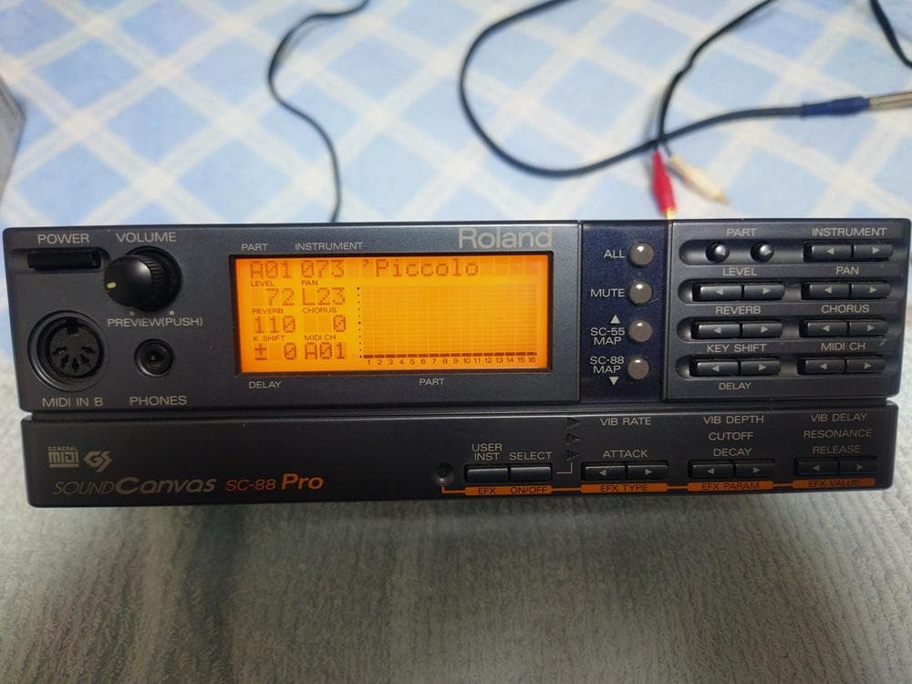 DTM・DAW Roland SC-88Pro + ESI MIDIMATE eX