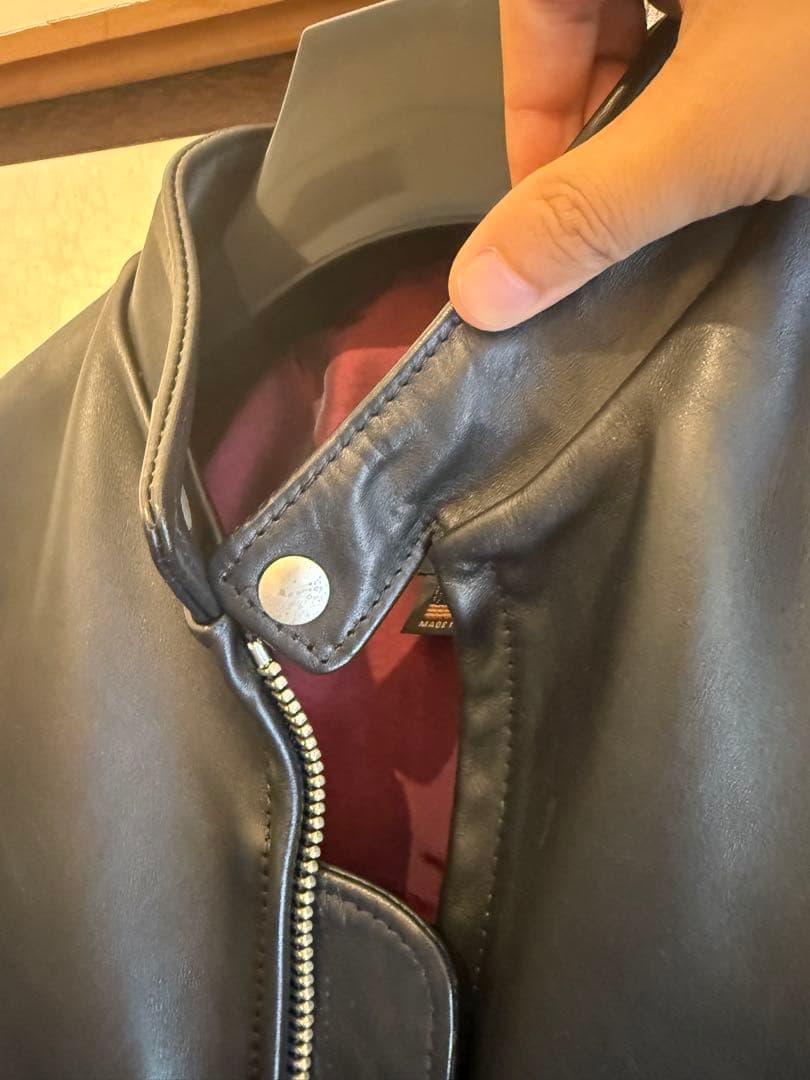 Schott シングルライダースジャケット サイズ36 ブラック