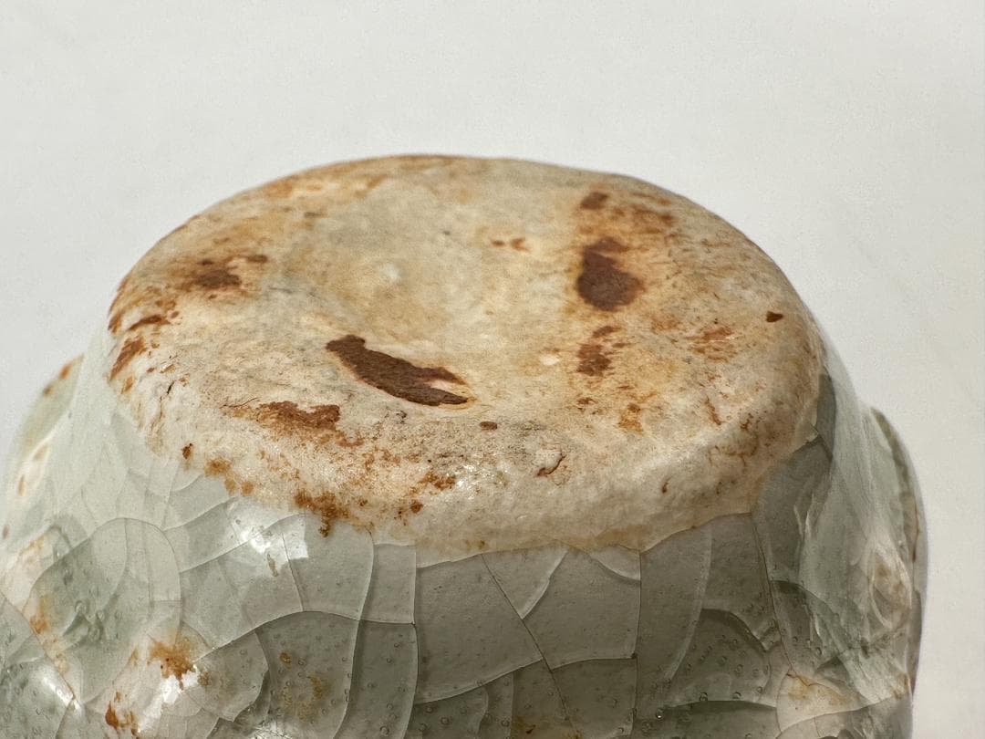 中国美術　宋時代　青白磁　影青　瓜形香合　蓋物　茶道具　時代　唐物　古物　古玩