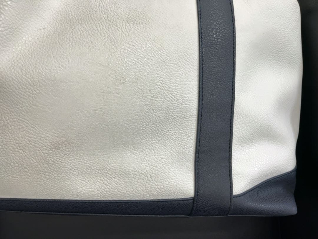 【非売品】ZENITH ゼニス　ノベルティボストンバッグ　ホワイト&ネイビー