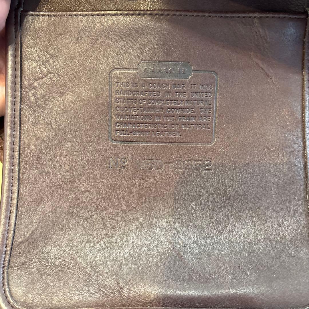 COACH ダークブラウン ショルダーバッグ
