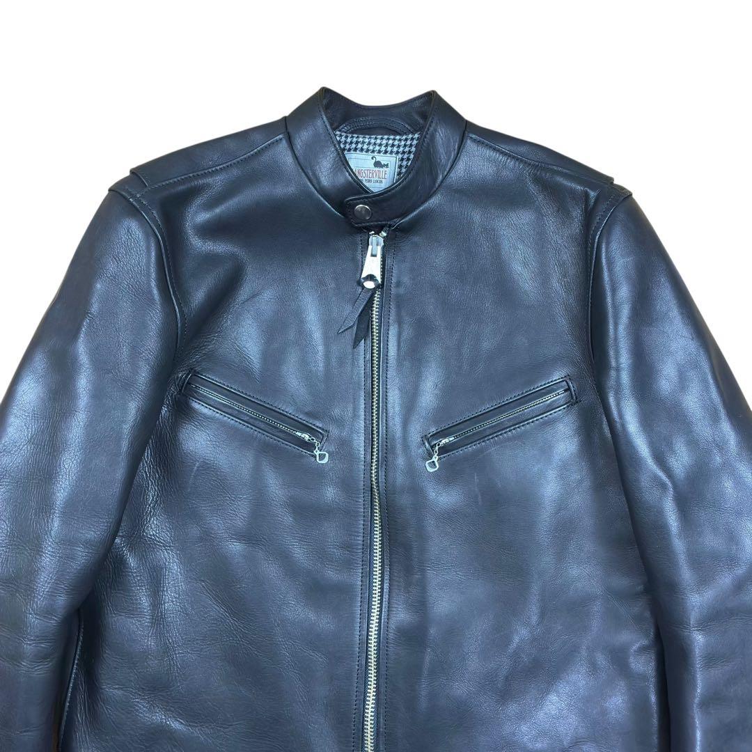 GANGSTERVILLE シングル レザー ライダース ジャケット M