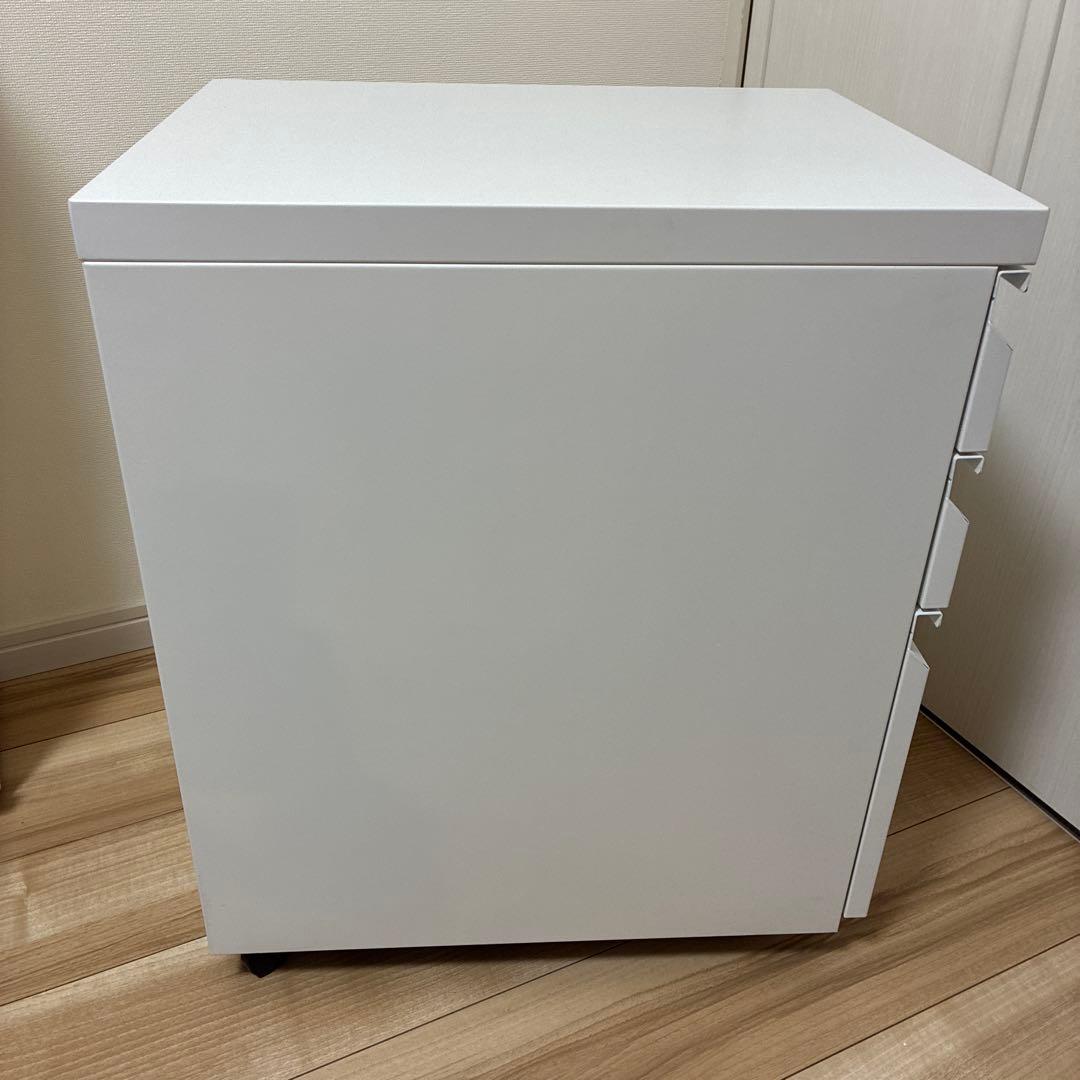 【未使用品】ホワイトデスクワゴン