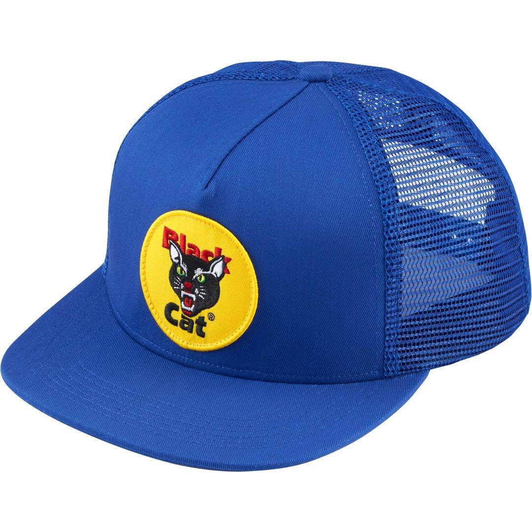 【モモ】Supreme Black Cat キャップ ブルー