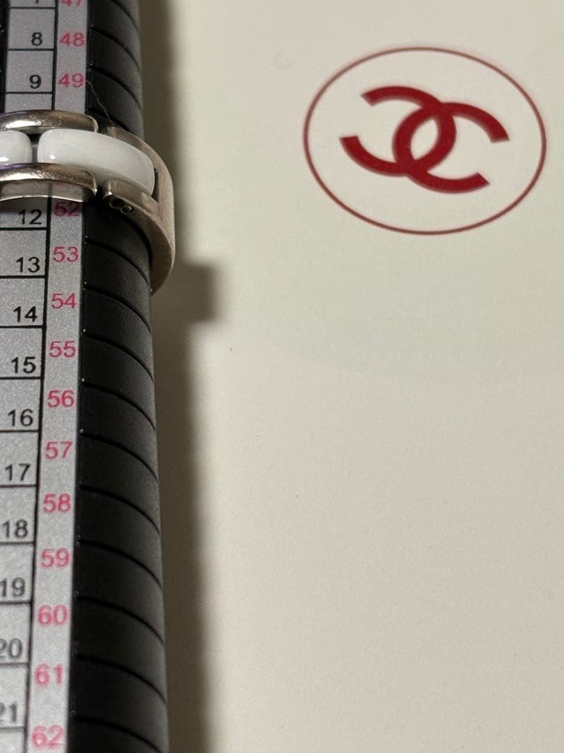 CHANEL 750ホワイトゴールドリング