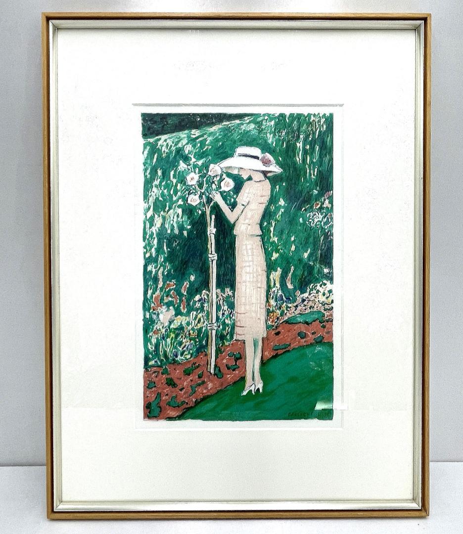 ジャン＝ピエール・カシニョール『バラの木 No.II』複製画 額装 1996年