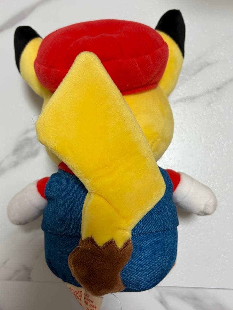 マリオピカチュウ ぬいぐるみ　マリオ　ポケモン タグ付き