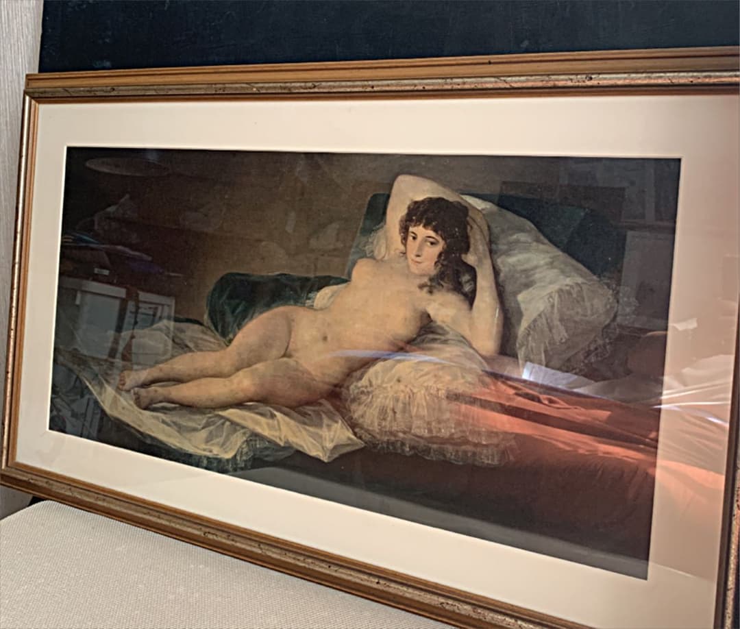 フランシスコ・デ・ゴヤ　裸のマハ　複製画