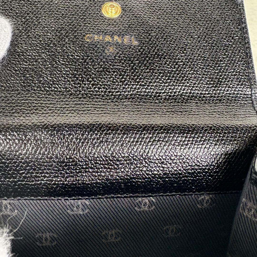 CHANEL シャネル　キャビアスキン　ケース　カードケース　財布　定期
