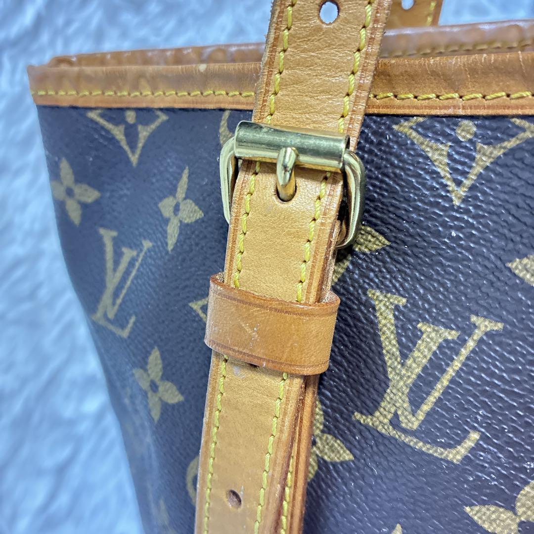 美品✨ ルイヴィトン モノグラム プチバケット PM ポーチ付き M42238